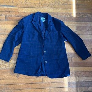 Blue Plaid Blazer